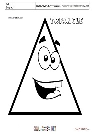 üçgen boyama sayfaları